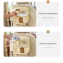 Car Seat Back Organizer with Practical design-Multi-Pocket Storage for Tissues and Gadgets-Black