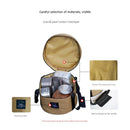 Portable Outdoor Kitchen Utensil Organizer,Waterproof Camping Cookware Storage Bag, Smoke Gray-Size M