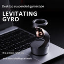 Desktop Levitating Gyro,Magnetic Floating Desk Toy for Stress Relief, Elegant Design-black