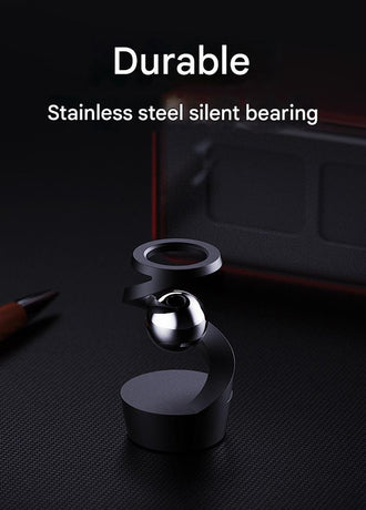 Desktop Levitating Gyro,Magnetic Floating Desk Toy for Stress Relief, Elegant Design-grey