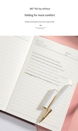 Heart Lock Diary with Key - Vintage Style Journal, Pink PU Leather, Secure and Elegant