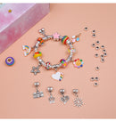 Unicorn DIY Beaded Bracelet Kit for Kids - Blue Crystal Beads and Charms Jewelry Set with Gift Box