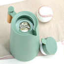 1000ml Bamboo Green thermos bottle with wooden handle, double-layer glass liner coffee pot, suitable for hot and cold drinks