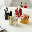 Yellow Ceramic Desktop Organizer - Cute Hand Shaped Pencil Holder and Makeup Brush Storage for Home and Office
