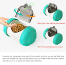 Pet Tumbler Treat Dispenser Ball��Interactive Feeding Toy for Dogs and Cats(Yellow and white)