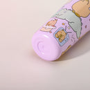 304 Stainless Steel Insulated Tumbler,Cartoon Design Portable Straw Cup for Home and Office(Off-white)