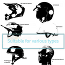 Pure black Motorcycle Goggles - UV-Protective Anti-Dust Riding Glasses for Outdoor Sports(silver lenses)