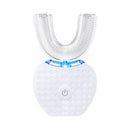 Electric Ultrasonic Toothbrush Couple Set with Charging Base and Smart Cleaning Technology(white)