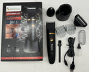 3-in-1 Men's Electric Body Groomer & Hair Clipper Kit - Waterproof, USB-C Rechargeable with Charging Dock(black)