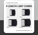 Professional Pet Grooming Hair Clipper Kit - Rechargeable, Low Noise, with Ceramic Blades & 5-Speed Adjustment(Gray)