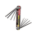 10-Piece Folding Torx Key Wrench Set - T6-T30 Star Keys, Portable Multi-Tool(silver)