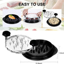Upgraded Meat Shredder Tool - Rotating Chicken & Pork Puller with Anti-Slip Base & Ergonomic Grips(black)