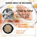 Upgraded Meat Shredder Tool - Rotating Chicken & Pork Puller with Anti-Slip Base & Ergonomic Grips(red)