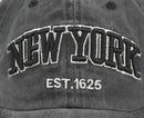 Vintage New York Est. 1625" Washed Cotton Baseball Cap - Adjustable & Unisex(Khaki)"