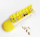 2-in-1 Water Bottle with 7-Day Pill Organizer - 600ml BPA-Free, Portable & Leakproof(Blue)