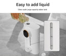 Smart Automatic Mouthwash Dispenser - Wall-Mounted, 3 Adjustable Levels, LED Display & Magnetic Cups(Black)