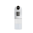 Smart Automatic Mouthwash Dispenser - 4 Adjustable Levels, LED Display, 2000mAh Battery & Magnetic Cups(white)