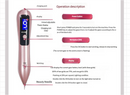 Professional 9-Level Skin Tag & Mole Remover Pen - USB Rechargeable with LED Display & Multiple Needles(Silver)