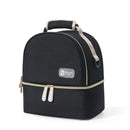 Versatile Insulated Breast Milk Cooler & Lunch Backpack - Waterproof, Multi-Carry Options(Pure black)