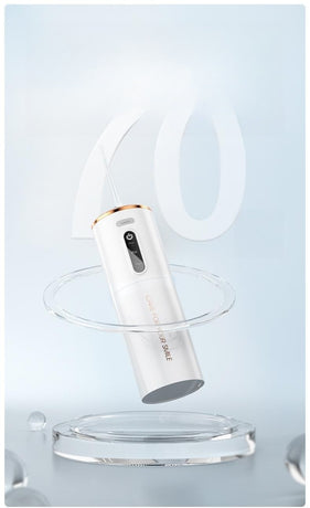 Portable Electric Water Flosser - USB-C Rechargeable, Multiple Modes, Gingival Protection(White)