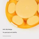 Interactive Pet Slow Feeder & Puzzle Toy - Press to Dispense Food, Improves Digestion(yellow)
