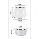 Elevated Pet Feeding Bowl with Stainless Steel Inner - Promotes Healthy Digestion & Reduces Neck Strain(Pink)