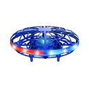 Hand-Controlled UFO Mini Drone with LED Lights & Obstacle Avoidance(blue)