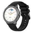 Elegant Women's Smartwatch,HD Touchscreen, Bluetooth Calls, Health Monitoring(Black)