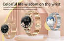 Elegant Women's Smartwatch,HD Touchscreen, Bluetooth Calls, Health Monitoring(Black Thin Steel Strip)
