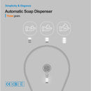 White Automatic Foaming Soap Dispenser - USB Rechargeable, Touchless Infrared Sensor