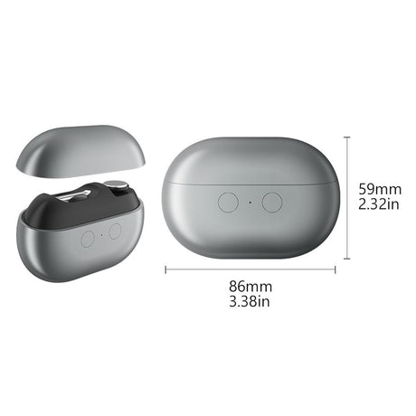 Purple Multi-Function Electric Nail File - Built-in Storage Space, LED Light, Quiet Operation