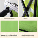 Green Insulated Cooler Backpack Chair - Foldable Stool for Picnics & BBQ
