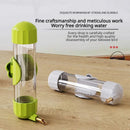 Brown Automatic Bird Water Feeder Bottle (200ml) - Leakproof No-Drip Dispenser for Parrots