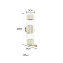 White Automatic Bird Water Feeder Bottle (200ml) - Leakproof No-Drip Dispenser for Parrots