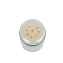 Modern stainless steel square spice revolving rack with 12 (88 ml each) empty glass jars