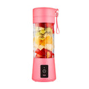 Pink Portable Blender USB Rechargeable - Personal Size Smoothie Maker On The Go