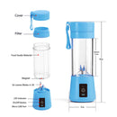 Pink Portable Blender USB Rechargeable - Personal Size Smoothie Maker On The Go