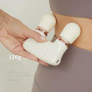 Pink Portable Dual Head Mini Massager - 5 Modes, Quiet Operation, USB-C Rechargeable