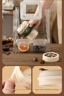 2-in-1 Ice Cube Maker Tumbler - Portable Cup with Integrated Silicone Ice Tray & Lid (1 cup + 3 ice tray)