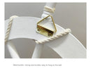 Nautical Wooden Rudder Wall Decor - 34cm Coastal Home Decor Accent (Light blue pull net rudder)