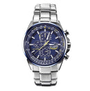 Steel strip blue surface Elegant Men's Quartz Chronograph Watch with 42mm Case and Perpetual Calendar