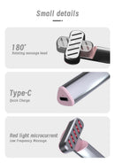 Rose Gold Anti-Aging Eye Care Device - 42°C Heat, Red Light, High-Frequency Vibration