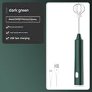 Green Cordless Egg Beater & Cream Whipper - USB Powered Hand Mixer(Balloon Head)