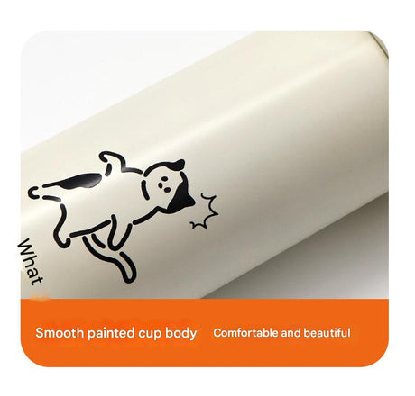 Mini Insulated Coffee Cup - 316 Stainless Steel, Portable & Stylish - Silver drink (300ml+cup brush)