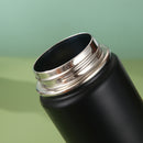 Blue Portable Travel Thermos Bottle - Leakproof Stainless Steel Flask with Carry Handle (18oz - 540ml)