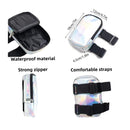 Purple Shiny Holographic Thigh Holster Bag - Hands-Free Festival & Hiking Gear