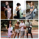 Blue All-in-One Yoga Sling Bag - Fits Mat & Gear, Large Opening, Side Pockets