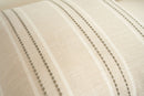 Textured Vertical Striped Pillowcases - Scandinavian Home Decor Accents (Green Stripes Pair - 45x45cm)