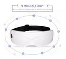 White Touch-Control Rechargeable Heated  Eye Massager for Daily Use