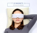 White Touch-Control Rechargeable Heated  Eye Massager for Daily Use